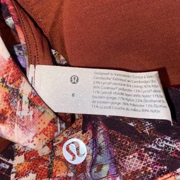 Lululemon High Neck Sports Bra Size 6 - Picture 4 of 4
